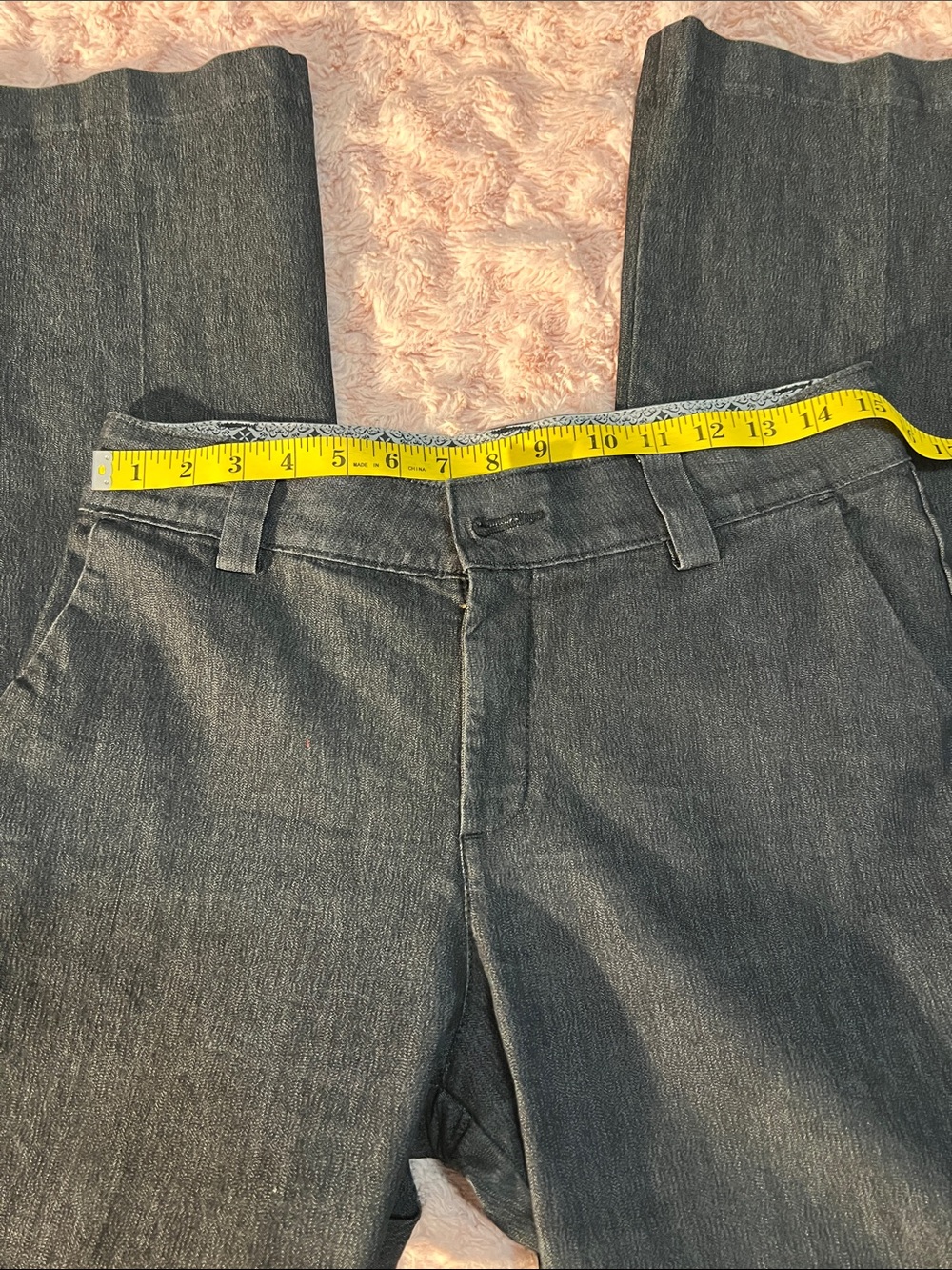 Classic Women’s Dark Gray/Black Pants Lee Platinum Label No-Gap Waistband - Picture 6 of 8